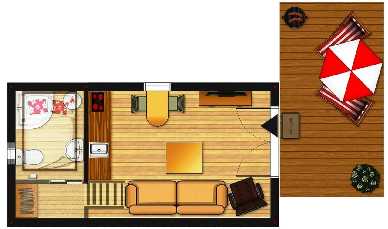 Apartmán Tiny House Olívia Liptovský Hrádok Exteriér fotografie